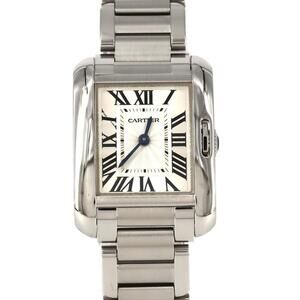 Cartier Tank Anglaise SM W5310022 Stainless Steel Quartz Watch